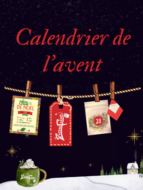 Calendrier de l'avent 2023 - thés, tisanes & chocolats chauds