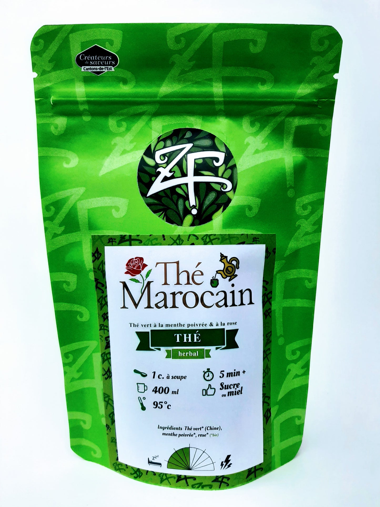Marocain à la menthe et à la rose