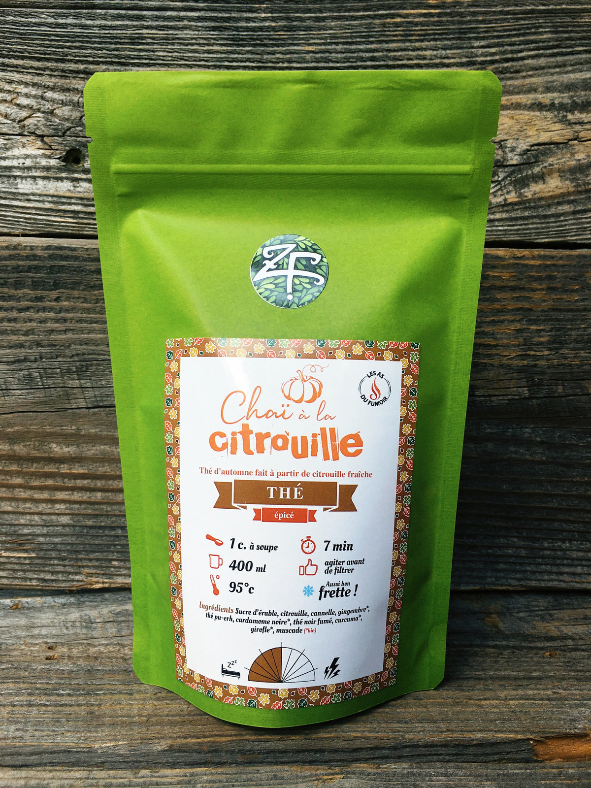 Chaï à la citrouille (thé noir + pu erh)