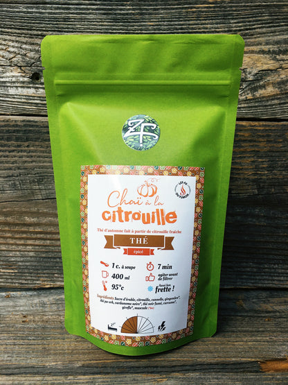Chaï à la citrouille (thé noir + pu erh)